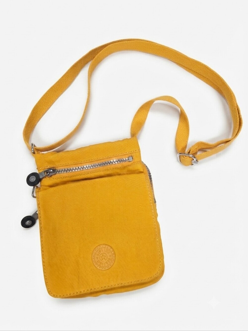 Kipling NW Eldorado Crossbody - Spicy Gold Nylon Lightweight Oraganizer Wallet